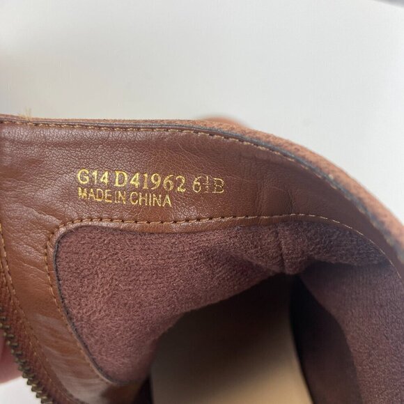 Cole Haan Grand OS Leather Ankle Boots with Block Heel Side Zipper Brown W 6.5B - Picture 8 of 12